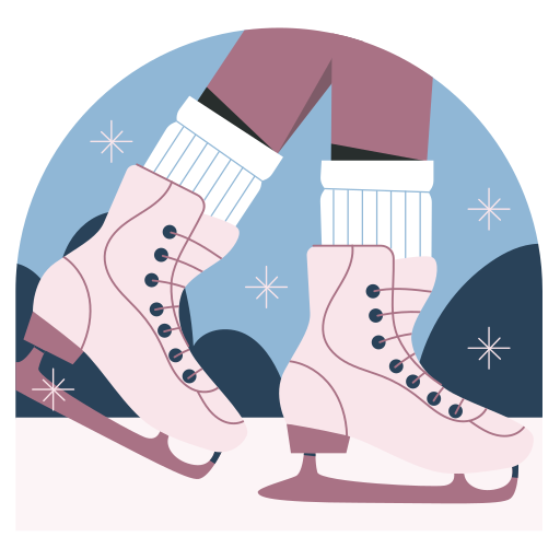 Ice skating Stickers - Free sports and competition Stickers