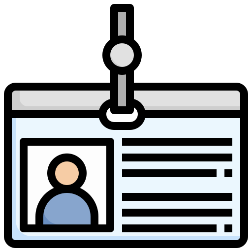 tarjeta de identificación icono gratis