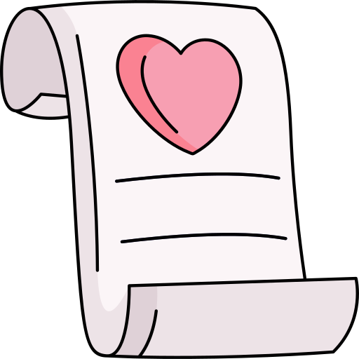 lettre d'amour Icône gratuit