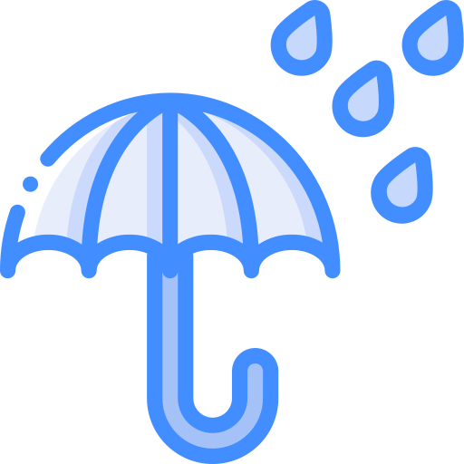 Umbrella Basic Miscellany Blue icon