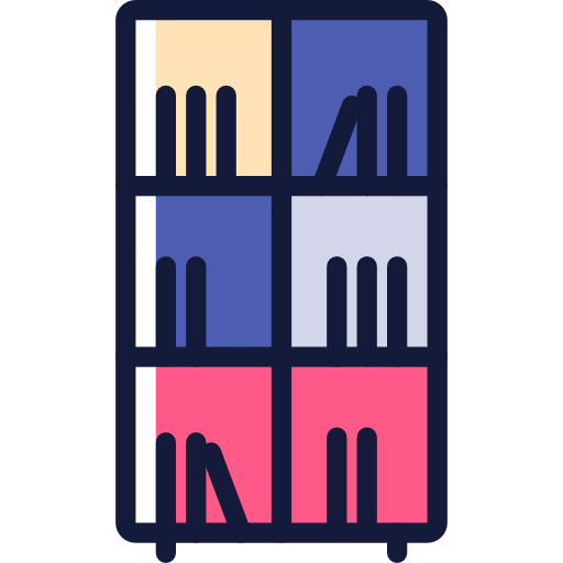 Bookshelf free icon