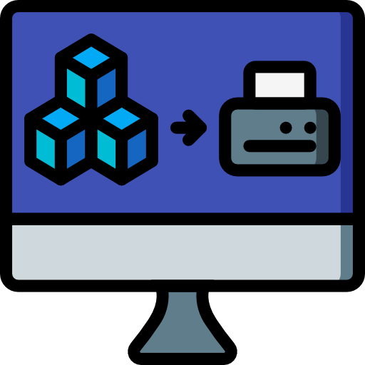 impresión 3d icono gratis