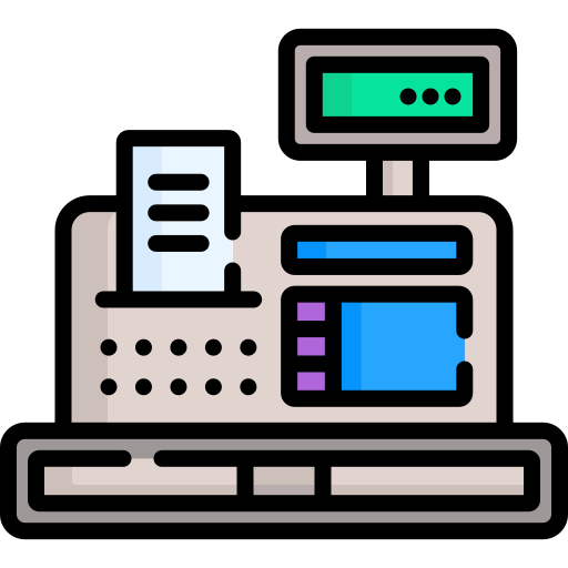 caja registradora icono gratis