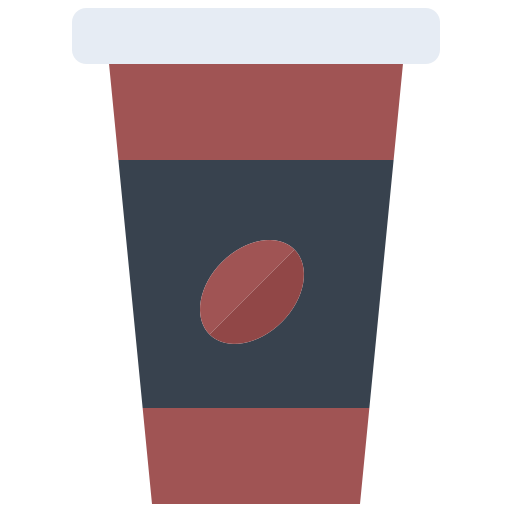 Coffee Coloring Flat icon