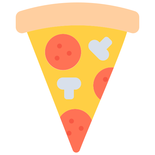 Pizza Coloring Flat icon