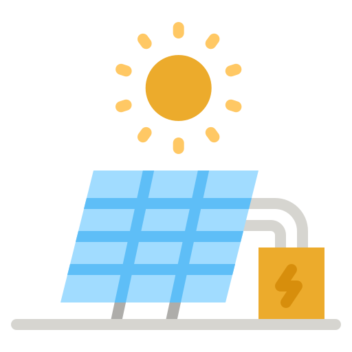 célula solar icono gratis