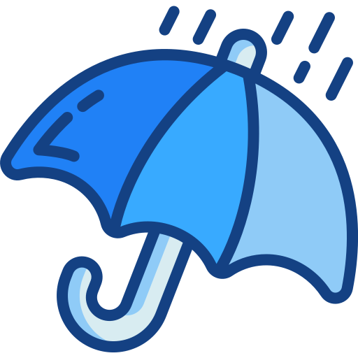 Umbrella Generic Outline Color icon