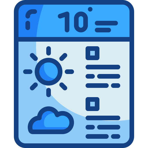 pronóstico del tiempo icono gratis