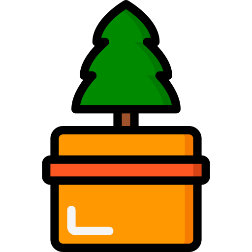 árbol de navidad icono gratis