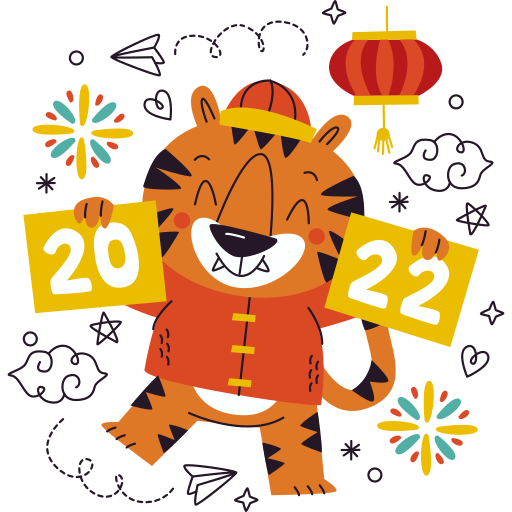 Year of the tiger free sticker Year of the tiger free sticker