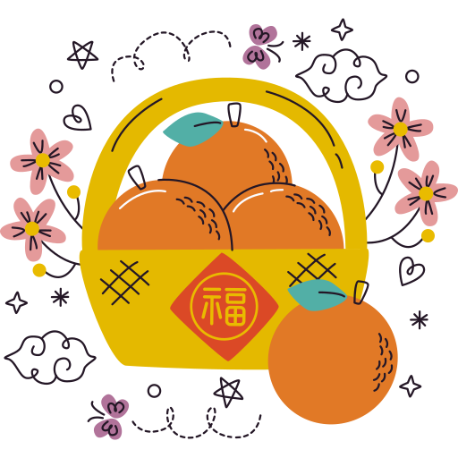 Oranges free sticker
