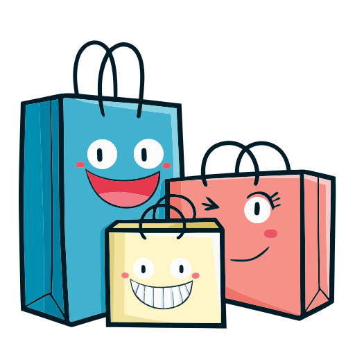 Paper shopping bag PNG image transparent image download, size: 512x512px