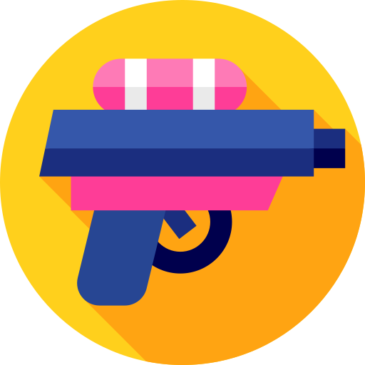 pistola de agua icono gratis