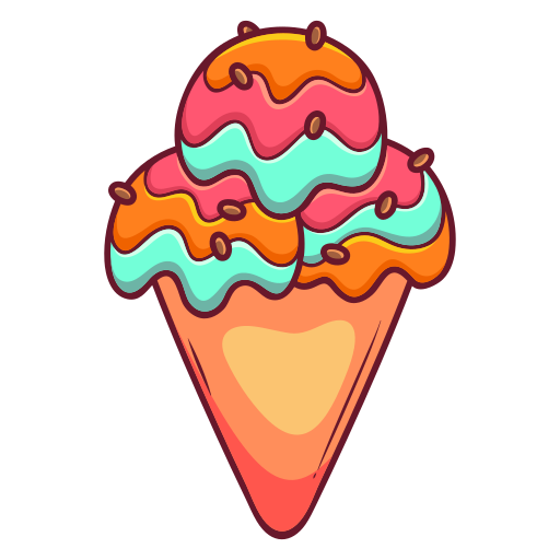 Ice cream Stickers - Free food and restaurant Stickers