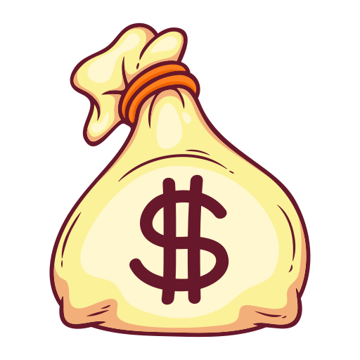 Money bag Stickers - Free business Stickers