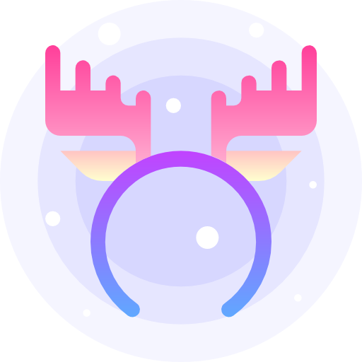 Рога северного оленя бесплатно иконка