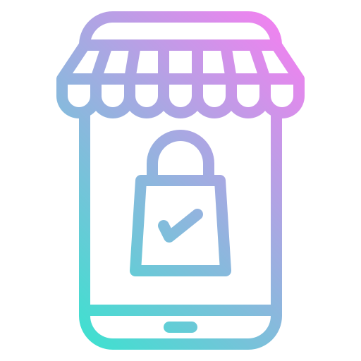 Online shopping free icon