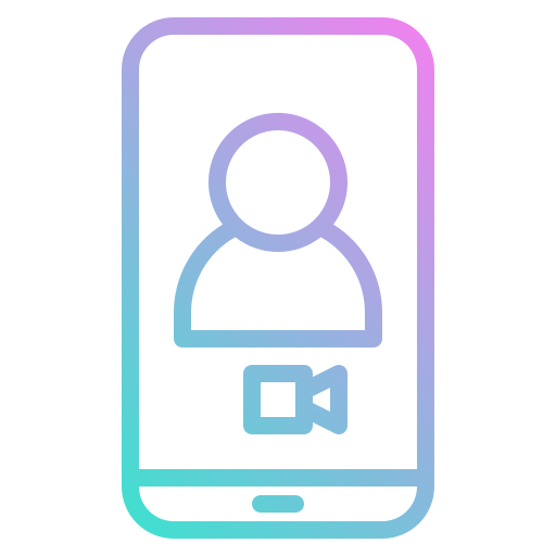 aplicación de videollamadas icono gratis