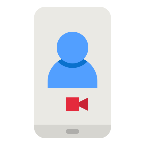 aplicación de videollamadas icono gratis