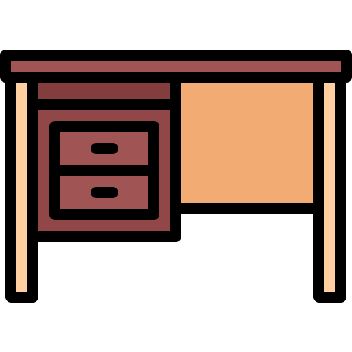 Desk Coloring Color icon