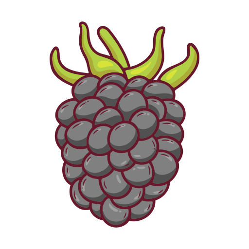 Blackberry Stickers - Free food and restaurant Stickers