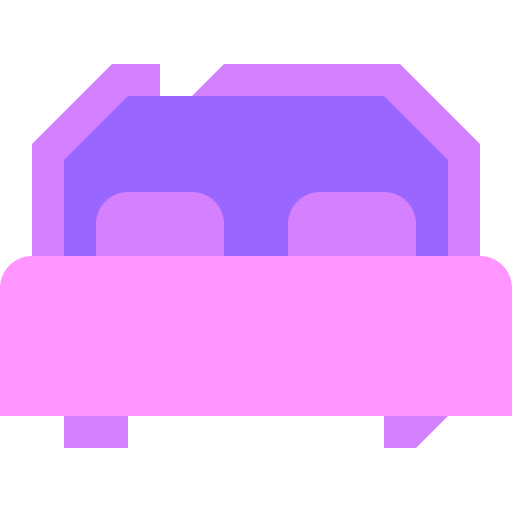 Double bed free icon Double bed free icon