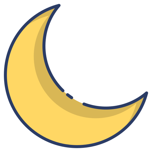 Luna depilación media luna tiempo - Iconos Clima y Estaciones