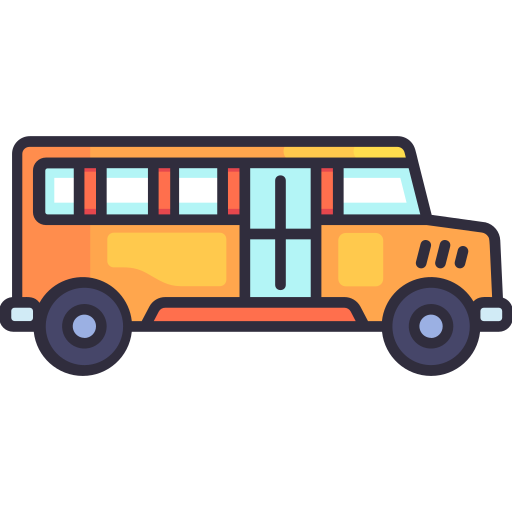 School bus Generic Outline Color icon