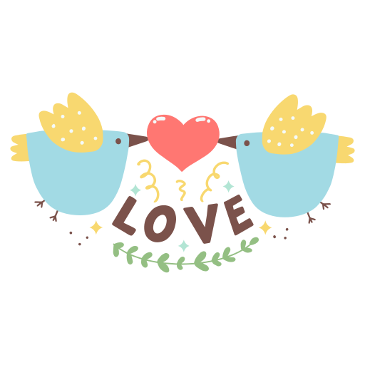 pájaros del amor gratis sticker