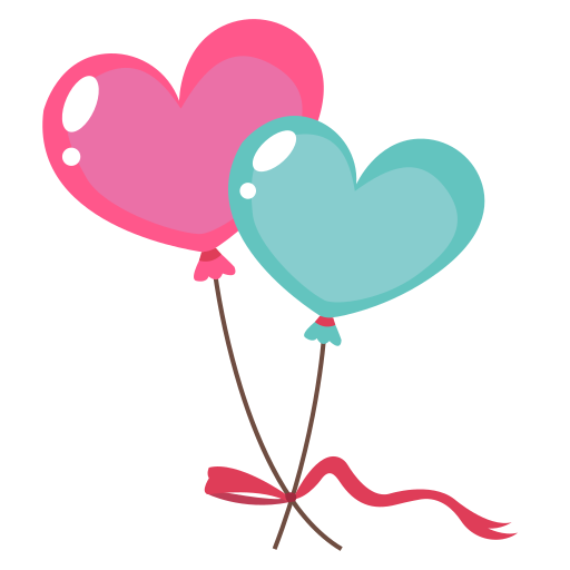 Love Balloon Stickers PNG