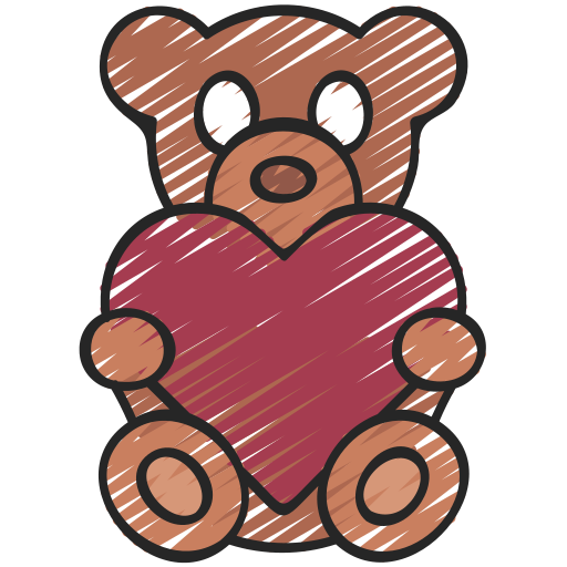 oso de peluche icono gratis