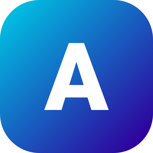 Letter a Generic Flat Gradient icon