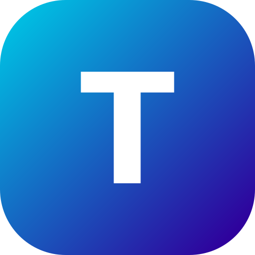 Letter t Generic Flat Gradient icon