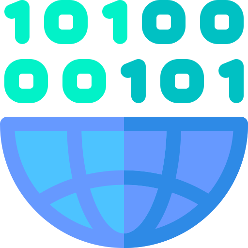 código binario icono gratis
