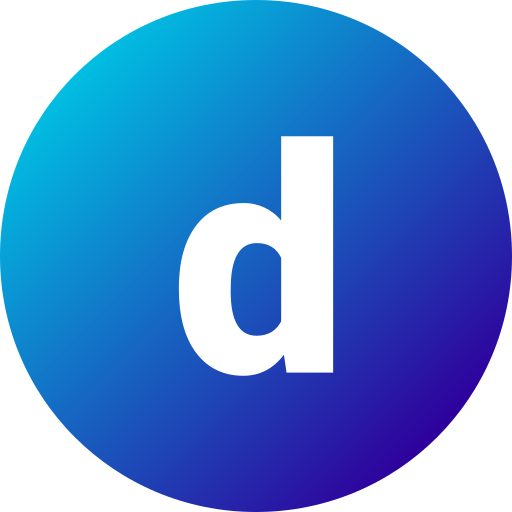 Letter d Generic Flat Gradient icon