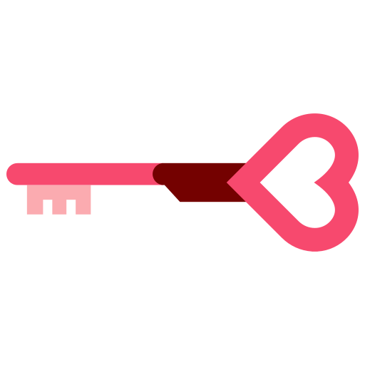 llave de amor icono gratis