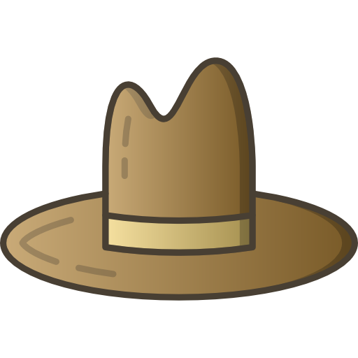 Cowboy hat Stockio Lineal Color icon