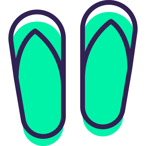 Flip flops Vitaliy Gorbachev Green Shadow icon