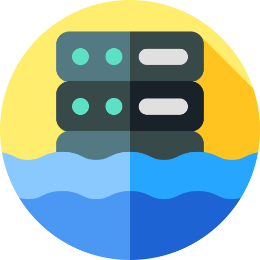 lago de datos icono gratis