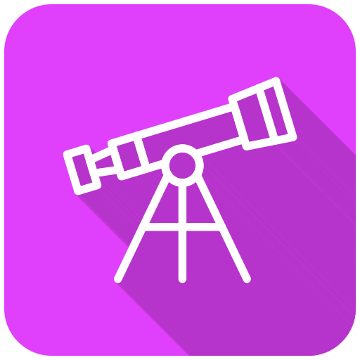 telescopio icono gratis