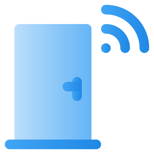 puerta inteligente icono gratis