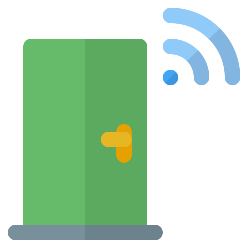 puerta inteligente icono gratis