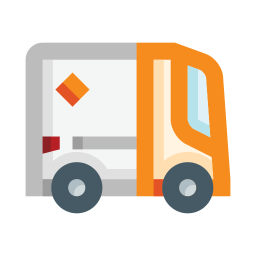 Delivery van - Free transport icons