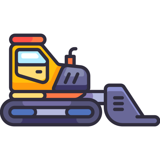 bulldozer Icône gratuit bulldozer Icône gratuit