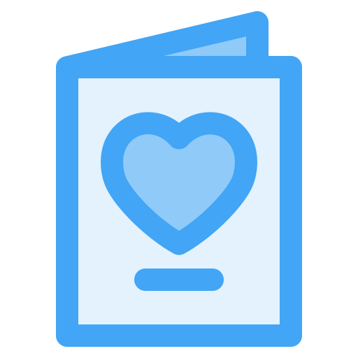 Invitation letter - Free love and romance icons