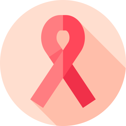 cinta de cáncer icono gratis