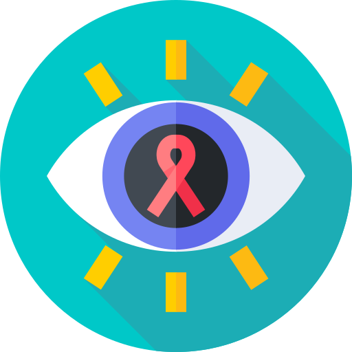 cáncer de ojo icono gratis