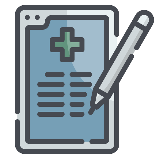 informe médico icono gratis