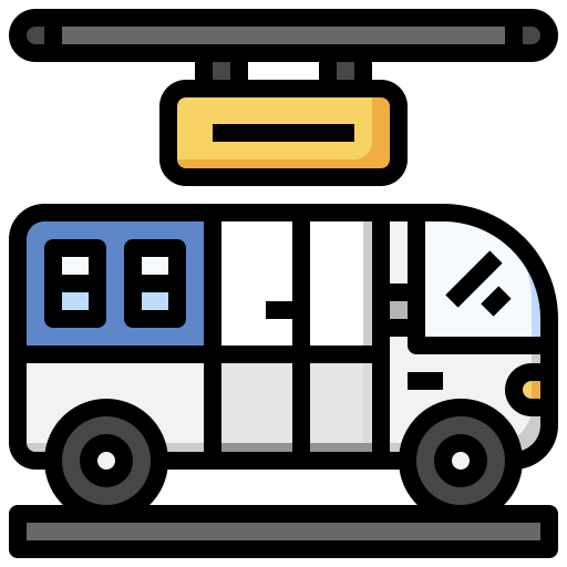 Ônibus grátis ícone Ônibus grátis ícone