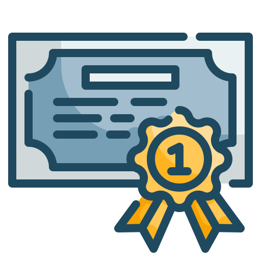 certificado icono gratis